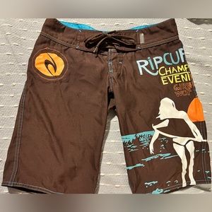 Rip Curl board shorts from surf event in Malibu California. Surf ski wakeboard